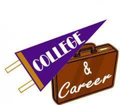 flag and suitcase with words College and Career 