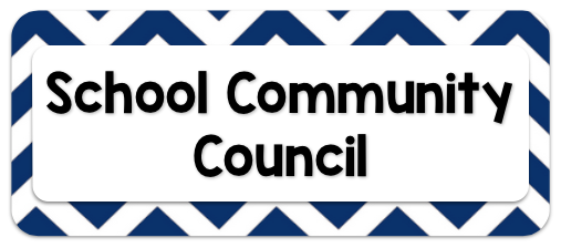 Banner with School Community Council text 