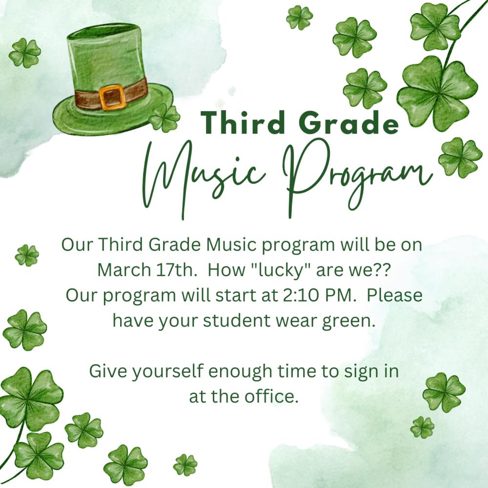 Third Grade Music Program
