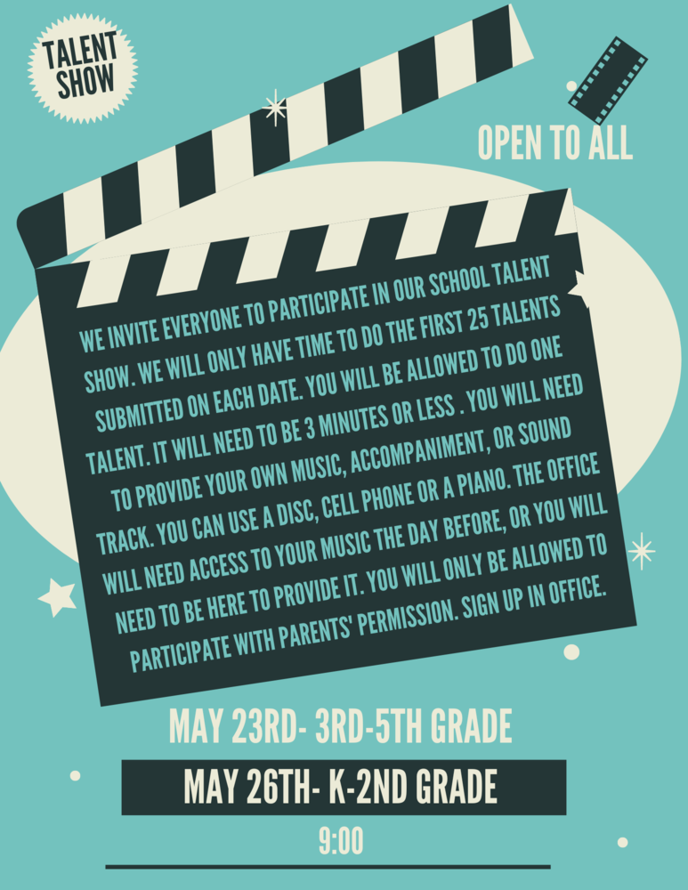 Talent Show info Fielding Elementary