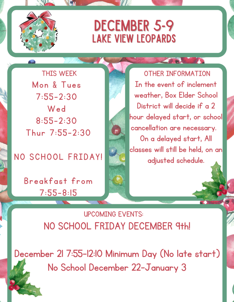 Weekly News Dec 5