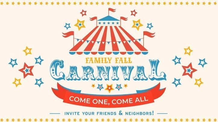October 29th Fall Carnival 5-7 PM