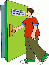 Door with sign- Counselor
