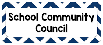 school community council with blue background
