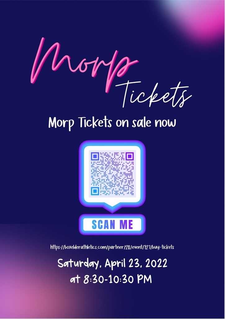 Morp tickets. Saturday April 23