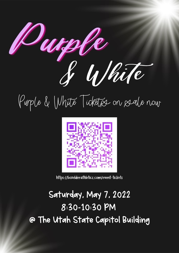 purple and white tickets