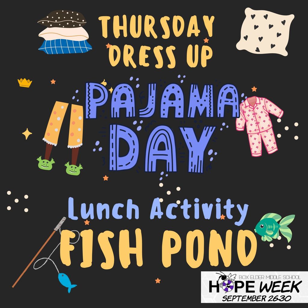 Thursday's Hope Week dress up and activity!